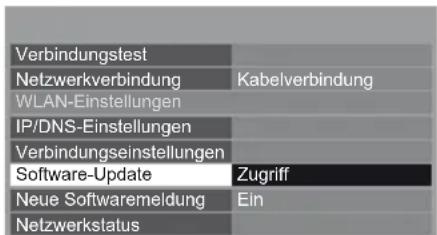PANASONIC Viera TX-L37EW5 - Wählen Sie [Software-Update] - 1