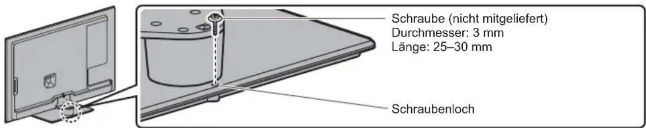 PANASONIC Viera TX-L37EW5 - Verhindern des Umkippens des Fernsehers - 1