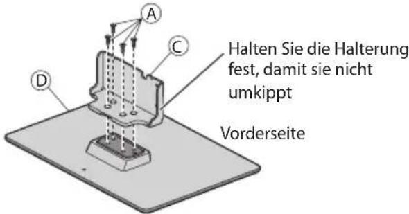 PANASONIC Viera TX-L37EW30 - Zusammenbau des Sockels - 1