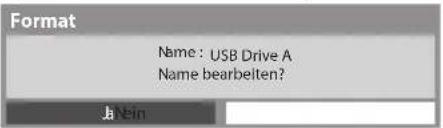 PANASONIC Viera TX-L37EW30 - 3Bearbeiten des USB-Festplattennamens - 1