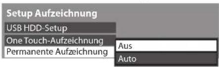 PANASONIC Viera TX-L37EW30 - Anhalten von „Permanente Aufzeichnung“ - 1