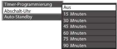 PANASONIC Viera TX-L37EW30 - Wählen Sie [Abschalt-Uhr], und stellen die Abschaltzeit in 15-Minutenschritten ein. - 1