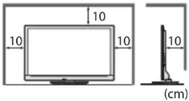 PANASONIC Viera TX-L37EW30 - Die Belüftungsschlitze an der Rückwand nicht blockieren - 1