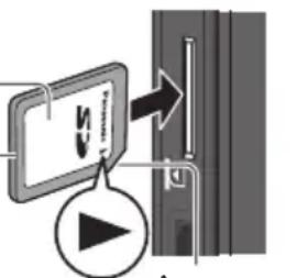 PANASONIC Viera TX-L37EW30 - Einsetzen der SD-Speicherkarte - 1
