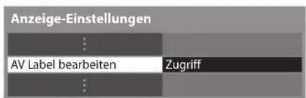 PANASONIC Viera TX-L37EW30 - Wählen Sie [AV Label bearbeiten] - 1