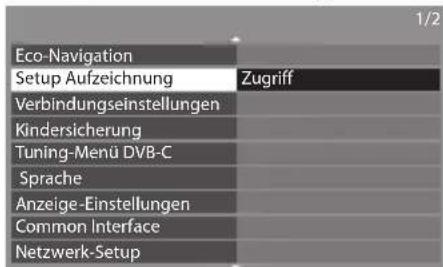 PANASONIC Viera TX-L37ES31 - Wählen Sie [Setup Aufzeichnung] - 1