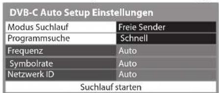PANASONIC Viera TX-L37ES31 - Nehmen Sie die gewünschten Einstellungen für die Auto Setup Einrichtung vor. - 1