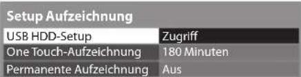 PANASONIC Viera TX-L37ES31 - Wählen Sie [USB HDD-Setup] und nehmen Sie die gewünschte Einstellung vor - 1