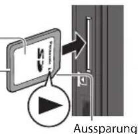PANASONIC Viera TX-L37EF32 - Einsetzen der SD-Speicherkarte - 1