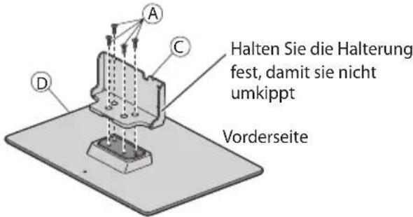 PANASONIC Viera TX-L37EF32 - Zusammenbau des Sockels - 1