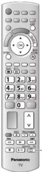 PANASONIC Viera TX-L37EF32 - Bedienen Sie das Menü des Zusatzgerätes. - 1