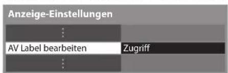 PANASONIC Viera TX-L37EF32 - Wählen Sie [AV Label bearbeiten] - 1