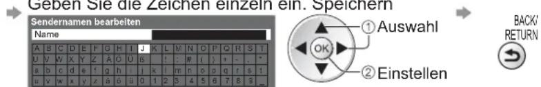 PANASONIC Viera TX-L32GT24 - Bearbeiten von Programmen■ - 7