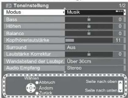 PANASONIC Viera TX-L32GT24 - Bildschirm-Hilfe – Anleitungsfeld - 1