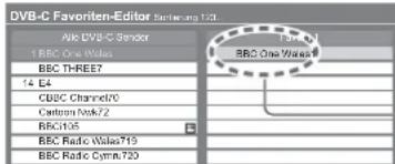 PANASONIC Viera TX-L32GT24 - Auflisten der DVB-Favoriten-Programme Favoriten bearbeiten - 2