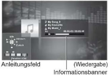 PANASONIC Viera TX-L32GT24 - ■Bedienungsführung bei der Wiedergabe - 1