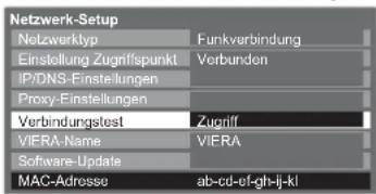 PANASONIC Viera TX-L32GT24 - Netzwerkeinstellungen für die Wireless-LAN-Verbindung - 8