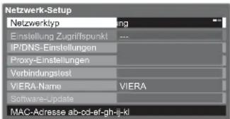 PANASONIC Viera TX-L32GT24 - Netzwerkeinstellungen für die LAN-Kabelverbindung - 1