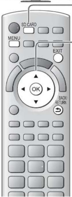 PANASONIC Viera TX-L32GT24 - Führen Sie die SD-Karte oder den USB-Flash-Speicher ein - 1