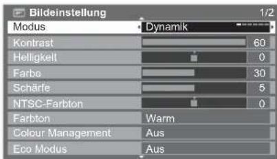 PANASONIC Viera TX-L32GT24 - Wählen Sie den gewünschten Eintrag. - 1