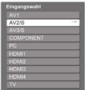 PANASONIC Viera TX-L32GS11 - Wählen Sie den Eingang, an den das Zusatzgerät angeschlossen ist. - 1