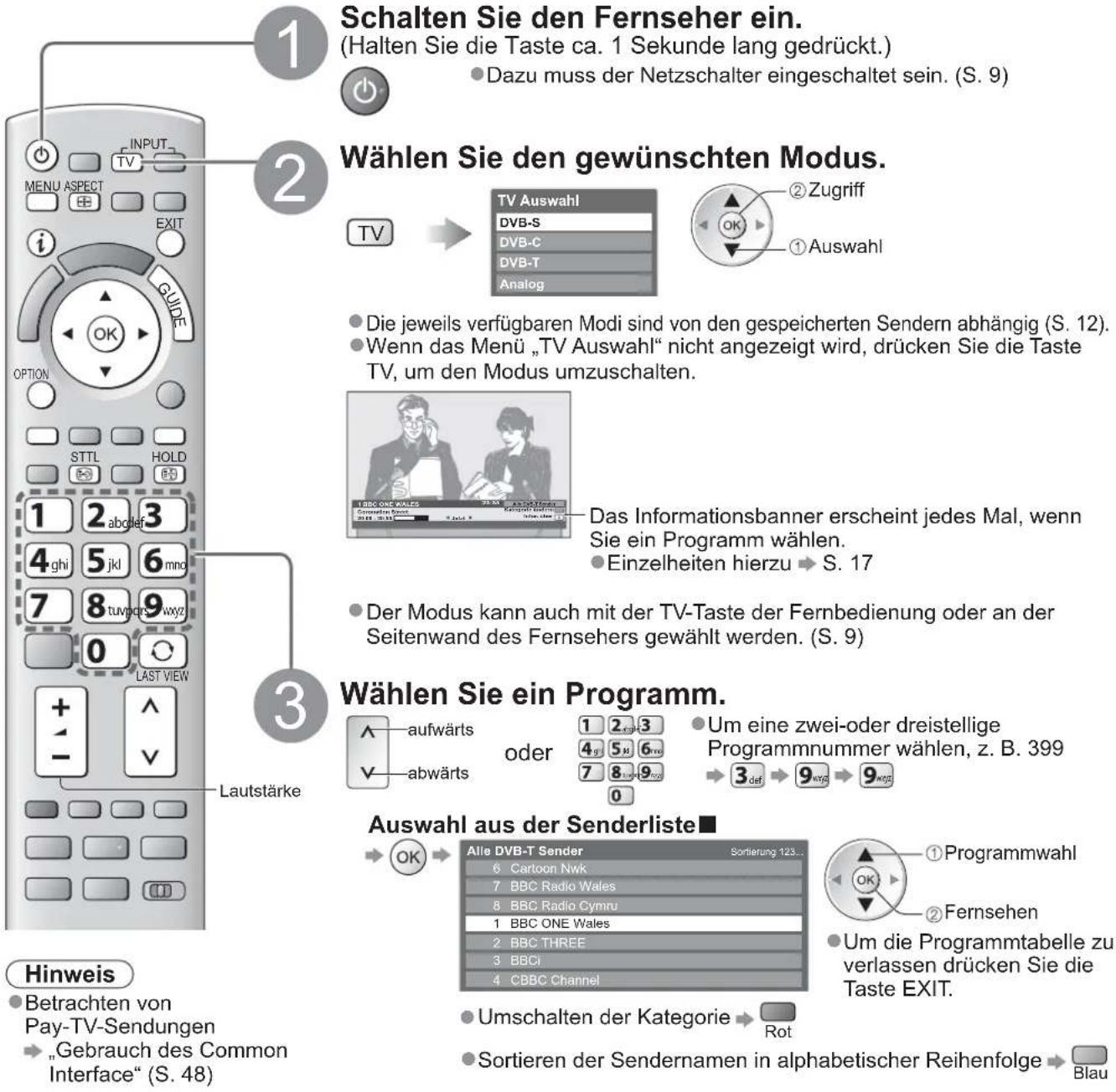 PANASONIC Viera TX-L32GF22 - Betrachten von Fernsehprogrammen - 1