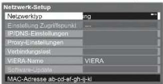 PANASONIC Viera TX-L32GF22 - Netzwerkeinstellungen für die LAN-Kabelverbindung - 1