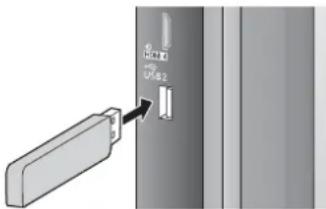 PANASONIC Viera TX-L32GF22 - ■Zum Einführen oder Entnehmen der SD-Karte / USB-Flash-Speicher - 1