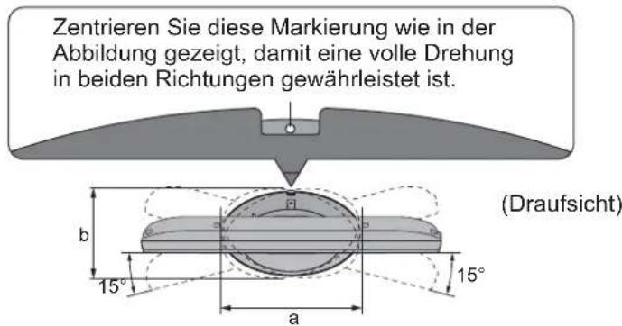 PANASONIC Viera TX-L32GF22 - Einstellen des Bildschirms auf den gewünschten Winkel - 2