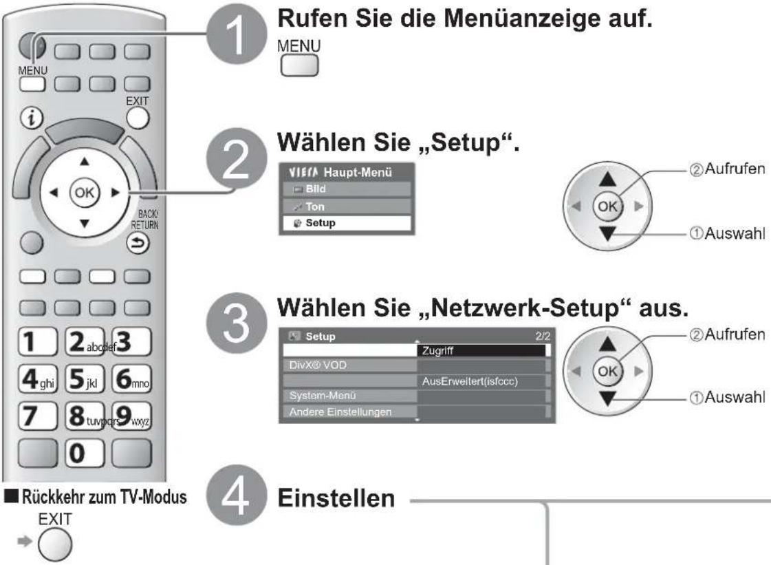 PANASONIC Viera TX-L32GF22 - Netzwerk-Setup - 1