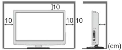 PANASONIC Viera TX-L32GF22 - Die Belüftungsschlitze an der Rückwand nicht blockieren■ - 1