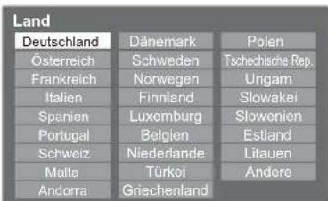 PANASONIC Viera TX-L32GF22 - Wählen Sie Ihr Land aus. - 1