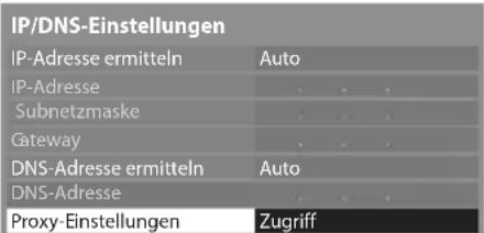 PANASONIC Viera TX-L32EW30S - Wählen Sie [Proxy-Einstellungen] aus und nehmen Sie die Einstellungen vor - 1