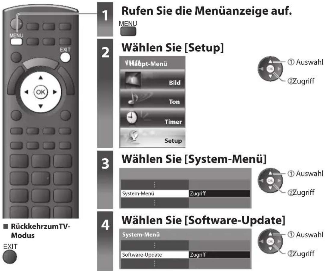 PANASONIC Viera TX-L32EW30S - Aktualisieren der Software des Fernsehers - 3