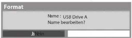 PANASONIC Viera TX-L32EW30S - 3Bearbeiten des USB-Festplattennamens - 1