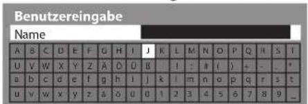 PANASONIC Viera TX-L32EW30S - Eingeben von Zeichen über die eingeblendete Tastatur - 1