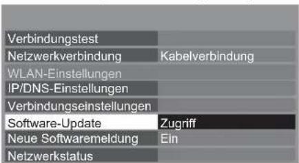 PANASONIC Viera TX-L32ETW5W - Wählen Sie [Software-Update] - 1