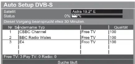 PANASONIC Viera TX-L32ETW5W - [Auto Setup DVB-S] 4 [DVB-C-Netzwerkeinstellungen] - 1