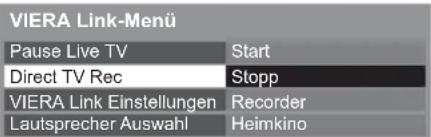 PANASONIC Viera TX-L32ETW5W - ■ Beenden der Aufzeichnung - 1
