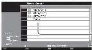 PANASONIC Viera TX-L32ETW5W - Wählen Sie einen der Media Server, auf den Sie zugreifen möchten - 1