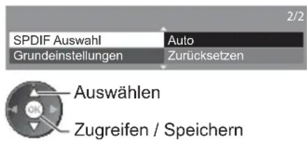 PANASONIC Viera TX-L32ETW5W - Audioausgangs-Einstellungen (für Videoinhalte) - 2