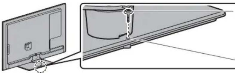 PANASONIC Viera TX-L32ETW5W - Verhindern des Umkippens des Fernsehers (Modell 32 / 37 / 42 / 47 / 55 Zoll) - 1
