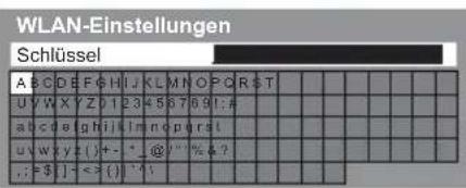 PANASONIC Viera TX-L32ETW5W - Geben Sie den Verschlüsselungscode des Zugangspunkts ein - 1