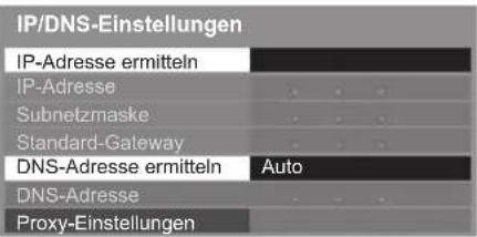 PANASONIC Viera TX-L32ETF52 - ■ [IP-Adresse ermitteln] / [DNS-Adresse ermitteln] - 1