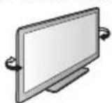 PANASONIC Viera TX-L32ETF52 - Einstellen des Bildschirms auf den gewünschten Winkel - 1