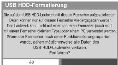 PANASONIC Viera TX-L32ETF52 - Vorsichtsmaßnahmen und Hinweise für die Verwendung von USB-Festplatten - 1