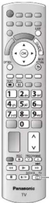 PANASONIC Viera TX-L32DT30Y - Bedienen Sie das Menü des Zusatzgerätes. - 1