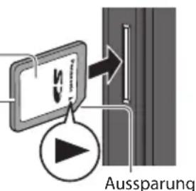 PANASONIC Viera TX-L32DT30Y - Einsetzen der SD-Speicherkarte - 1