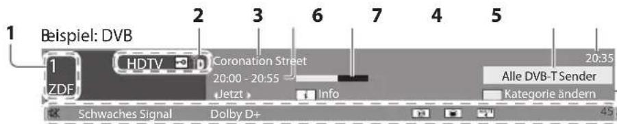 PANASONIC Viera TX-L32DT30Y - Anzeigen des Informationsbanners - 3