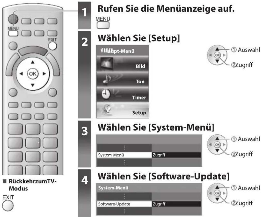 PANASONIC Viera TX-L32DT30Y - Aktualisieren der Software des Fernsehers - 3